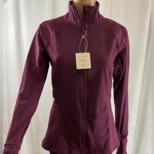 Fabletics Burgundy Trinity Performance Jacket